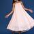 Peach dobby cotton dress