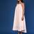 Peach dobby cotton dress