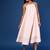 Peach dobby cotton dress