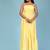 Butter yellow tiered cotton maxi-dress