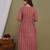 Maroon aaysa floral printed pure cotton flared maternity maxi dress