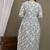 Sea green aaysa floral printed pure cotton flared maternity maxi dress