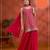 Pink georgette semi stitched wedding suits