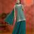 Peacock georgette semi stitched wedding suits