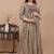 Maroon aaysa floral printed pure cotton flared maternity maxi dress