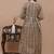 Maroon aaysa floral printed pure cotton flared maternity maxi dress