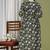 Black aaysa floral printed pure cotton flared maternity maxi dress