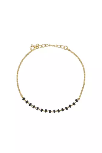 Gold plated hand mangalsutra in sterling silver