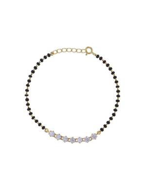 Gold plated hand mangalsutra in sterling silver 2