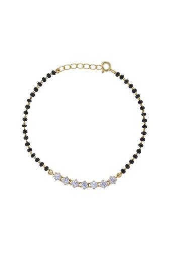 Gold plated hand mangalsutra in sterling silver