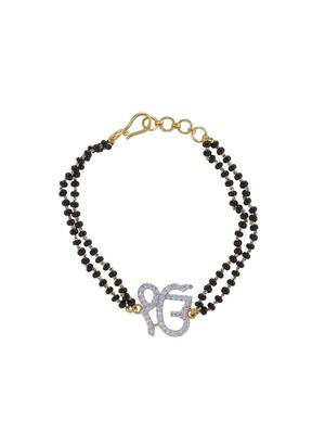 Gold plated hand mangalsutra in sterling silver 2