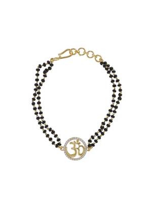 Gold plated hand mangalsutra in sterling silver 2