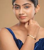 Gold plated hand mangalsutra in sterling silver