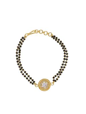 Gold plated hand mangalsutra in sterling silver 2