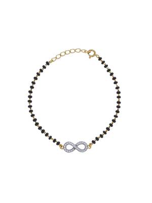 Gold plated hand mangalsutra in sterling silver 2