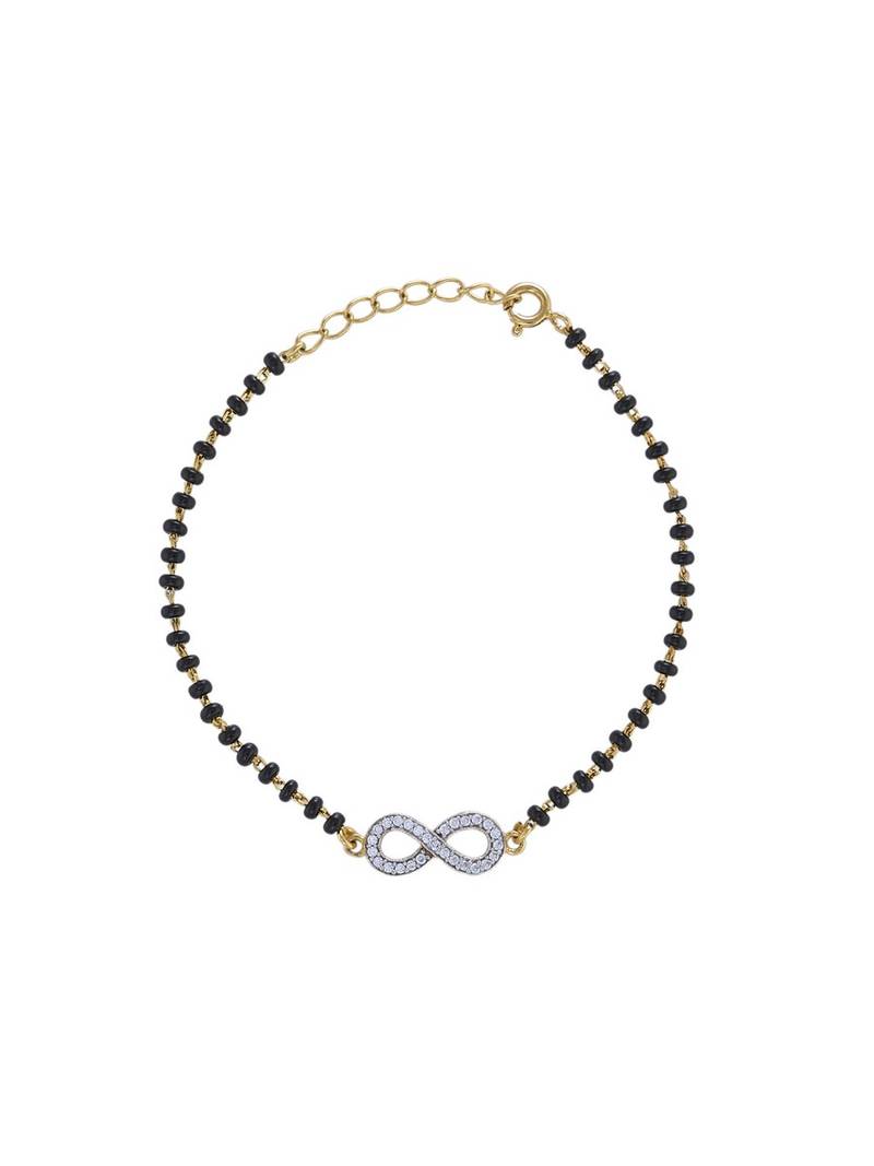 Gold plated hand mangalsutra in sterling silver