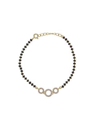 Gold plated hand mangalsutra in sterling silver 2
