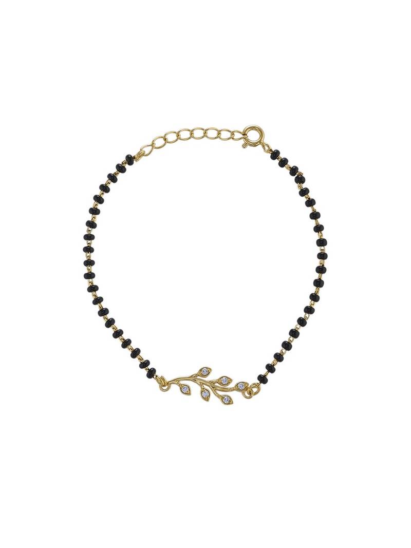 Gold plated hand mangalsutra in sterling silver