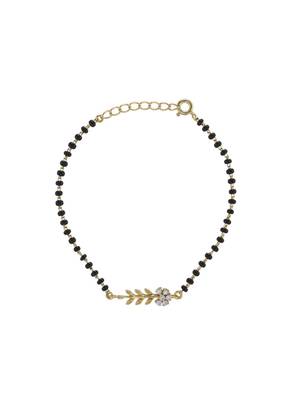 Gold plated hand mangalsutra in sterling silver 2