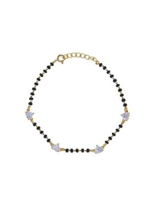 Gold plated hand mangalsutra in sterling silver 2
