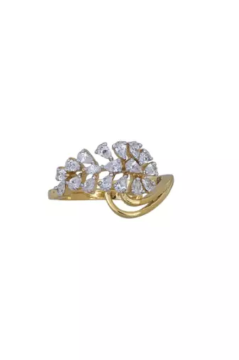 Gold plated ring in sterling silver