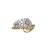 Gold plated ring in sterling silver