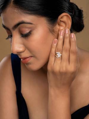 Gold plated ring in sterling silver 1