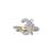 Gold plated ring in sterling silver
