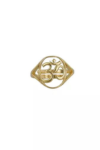 Gold plated ring in sterling silver