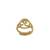 Gold plated ring in sterling silver