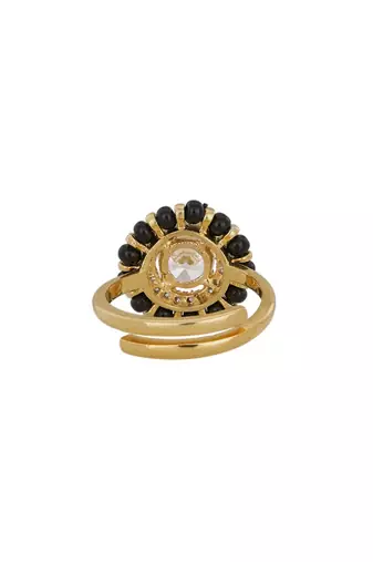 Gold plated ring in sterling silver