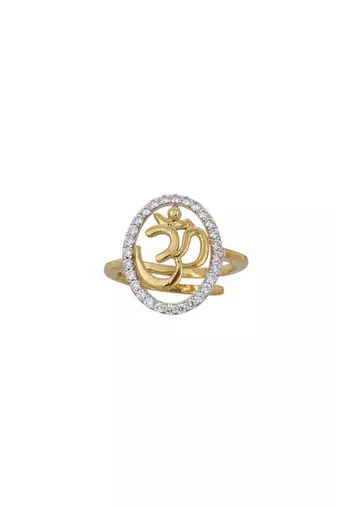 Gold plated ring in sterling silver