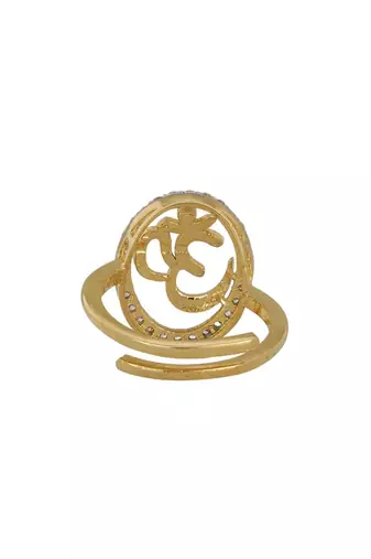 Gold plated ring in sterling silver
