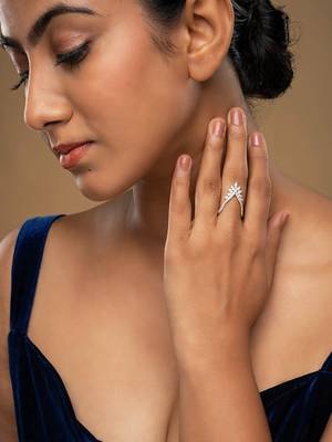 Gold plated ring in sterling silver 1