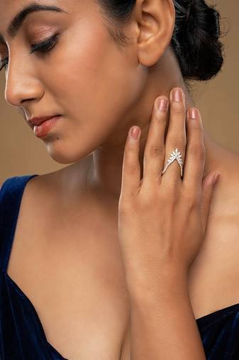 Gold plated ring in sterling silver
