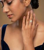 Gold plated ring in sterling silver