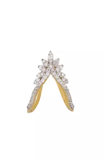 Gold plated ring in sterling silver