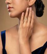 Gold plated ring in sterling silver