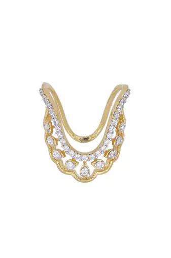 Gold plated ring in sterling silver