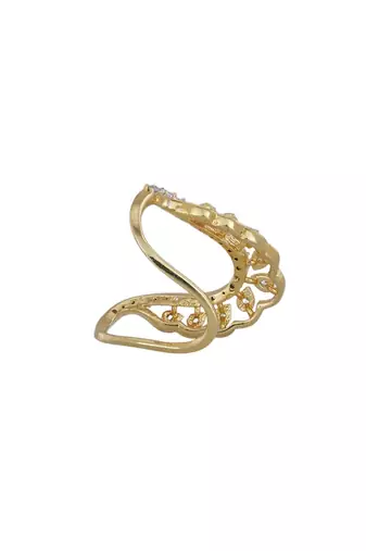 Gold plated ring in sterling silver