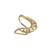 Gold plated ring in sterling silver