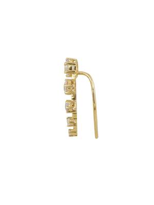 Gold plated ear cuffs in sterling silver 2