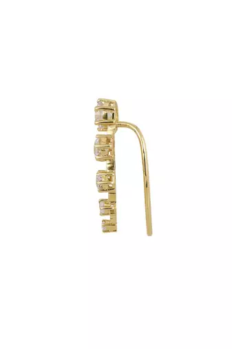 Gold plated ear cuffs in sterling silver