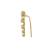 Gold plated ear cuffs in sterling silver