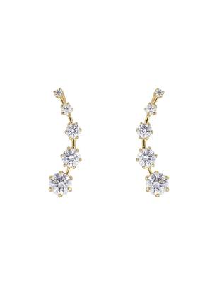 Gold plated ear cuffs in sterling silver 3