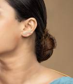 Gold plated ear cuffs in sterling silver