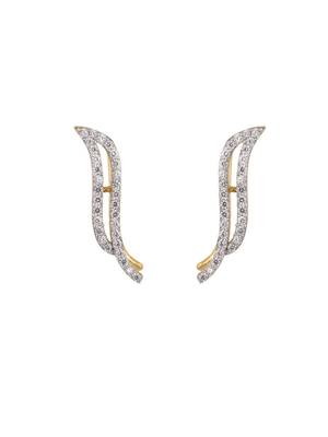 Gold plated ear cuffs in sterling silver 3