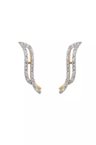 Gold plated ear cuffs in sterling silver