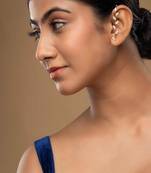 Gold plated ear cuffs in sterling silver