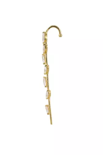 Gold plated ear cuffs in sterling silver
